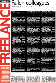 Page 1 of the December 2023 Freelance